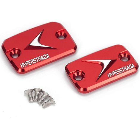 Hochwertiger Bremsflüssigkeitsbehälterdeckel für den vorderen Kupplungszylinder für Honda Hypermotard 796, 821, 939, Hyperstrada 821, 939 und Desert X – Rot