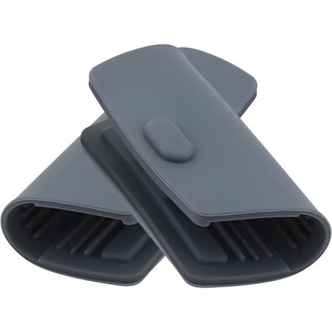 Générique Poignée de Casserole en Silicone Lot de 2 Protège-Poignées Anti Brûlures Manchon Isolant Antidérapant Prolongé pour Plat Four Cocotte Plateau Cuisson Poêle