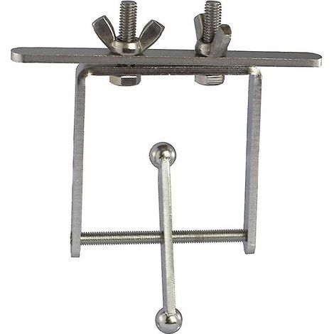 Vogelspielzeug mit einem beweglichen Kreisel aus Edelstahl, der sich um seine Achse dreht ein Puzzle- und Denkspiel für mittelgroße bis sehr große Vögel. (1/4)