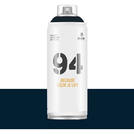 Bombe de peinture aérosol MTN 94 Bleu Poséidon (RV-163) 0,4 L (1/2)