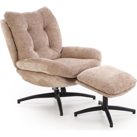 Sillón Houston 1900, Beige, 96x76x92cm, Tapiz, Patas: Metal, 0 (1/5)