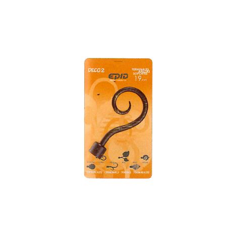 Cortine terminal barre métal 19 mm Loira 06 noir