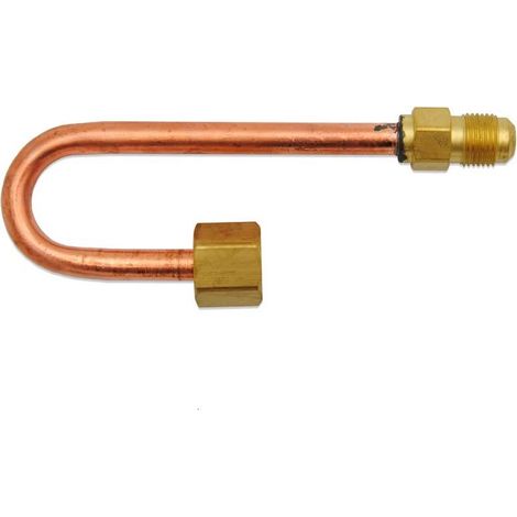 Raccordo in rame - 3/8" SAE MF spessore 1mm, ad inversione a 180° 00000011377