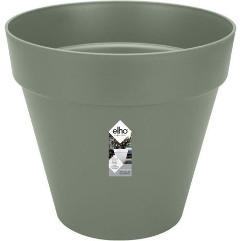 Elho Loft Urban Round Wheels 40 Green Vaso Rotondo (1/5)