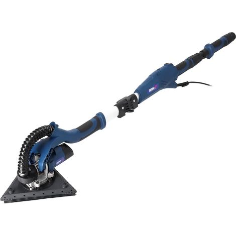 Ponceuse girafe duo pour cloisons sèches 710 W, disque 225 mm, tête triangulaire et ronde, longueur 115-165 cm, vitesse 600-1500 tr/min, avec sac de transport. (1/5)