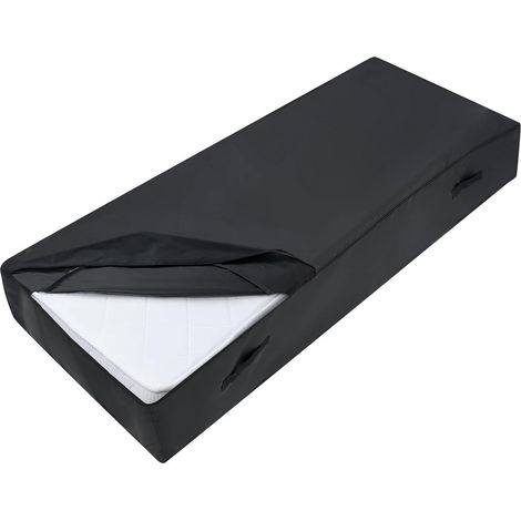 Housse de Matelas Simple 90x200x26cm, Sac de Rangement pour Matelas avec 2 poignées, Tissu Oxford 420D imperméable et Anti-poussière, capacité de Charge 50kg (1/5)
