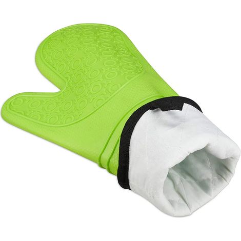 Guantes de horno resistentes al calor - guantes de silicona para parrilla para cocinar, hornear, asar a la parrilla, barbacoas, verduras, 1 par