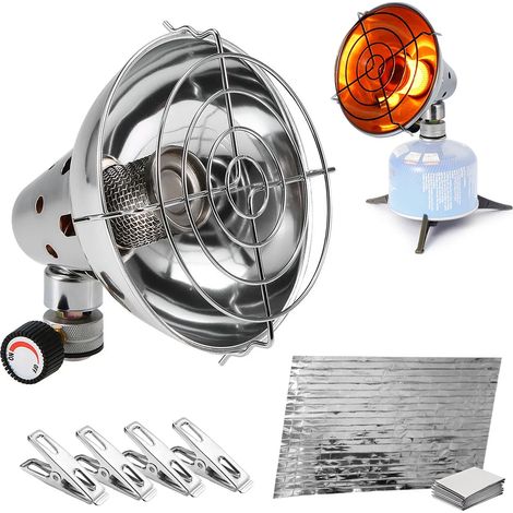 Réchaud à gaz portable d'extérieur 1000 W avec allumage piézoélectrique, réservoir de gaz long, équipement de camping, réchaud de cuisine portable (1/5)