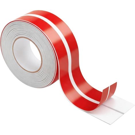 3m×4cm Moulure Murale Adhesive Plinthe Souple Protection Murale Auto Adhésif Puissant Profilé Souple En Tpe Bande Décorative pour Portes Murs Fenêtres et Plinthes Carrelage (Blanc) (1/5)