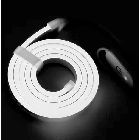 JSSEVN - Tira de luces LED con conector USB, 5 m de longitud, regulable, con interruptor táctil para ajustar el brillo. (1/5)