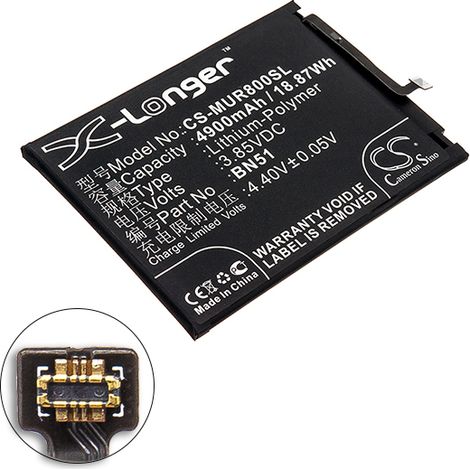 NX - Batterie téléphone, smartphone, GSM pour Redmi 3.85V 4900mAh - BN51 (1/3)