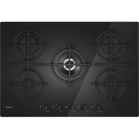 Candy CVG74WTB Negro Empotrable 75 cm Gas 5 Quemador(es) (1/5)