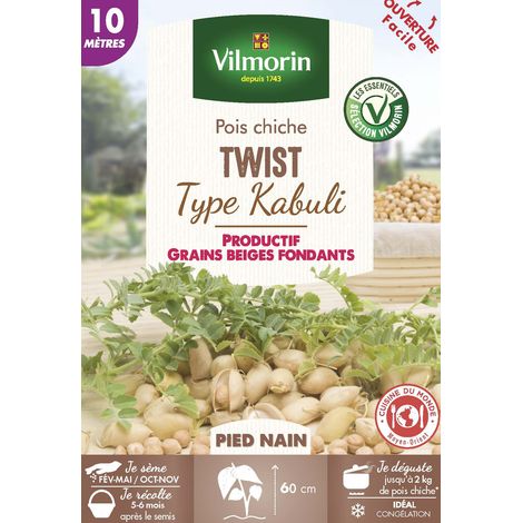Vilmorin Pois Chiche Twist - 10 m - Cuisine du Monde