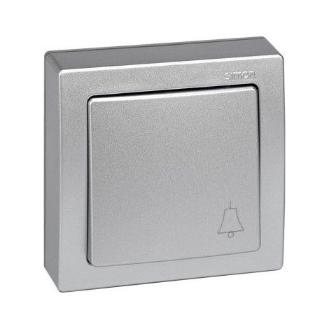 Bouton poussoir monobloc ALUMINIUM Simon 73 loft 73150-53