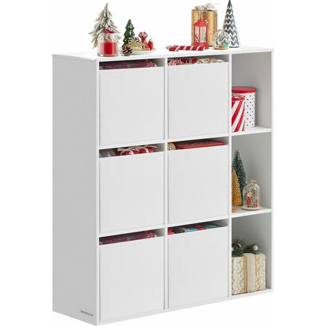 Libreria a 9 ripiani con scatole (1/5)