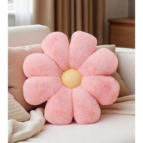 1 Coussin fleur, peluche douce, forme marguerite 8 pétales, diamètre 38 cm, pour salon chambre bureau (1/5)