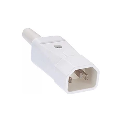 Bachmann 915.271 Kaltgeräte-Steckverbinder Stecker Gesamtpolzahl: 2 10 A Weiß 1 St. (1/2)