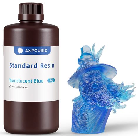 Resina Anycubic Standard traslucida blu 1 kg (1/5)