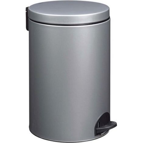 Pattumiera a pedale grigio metallizzato da 20 litri - 90091 - rossignol