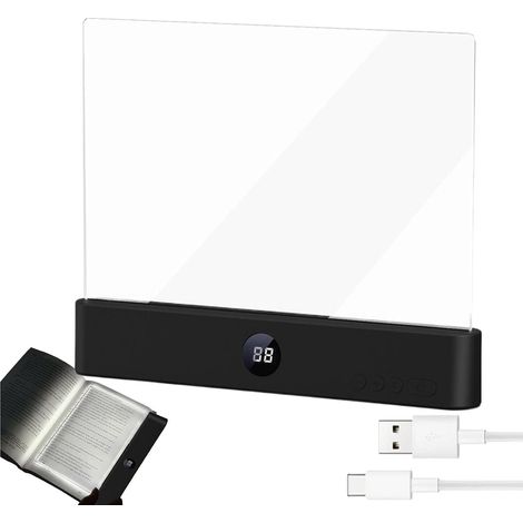 Lampe De Lecture Pour Livre 3 Couleurs Rechargeable Avec (1/5)