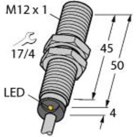 Turck Sensore induttivo A filo PNP normalmente aperto BI4-M12-AP6X (1/2)