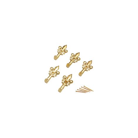 GANCIO P/QUADRO GIGLIO 33 MM ORO BL 5 PZ Q.TA 12
