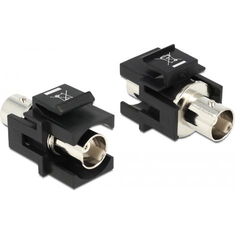 Delock keystone module bnc female  bnc female black