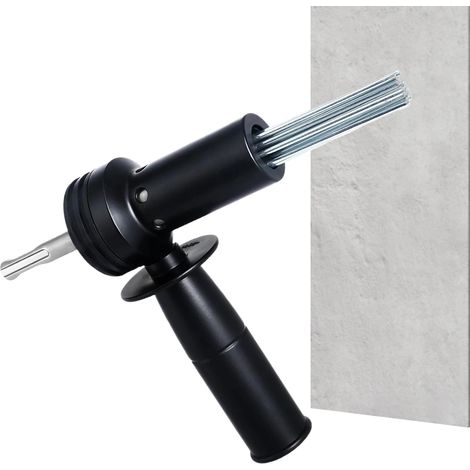 Scarificateur d'aiguilles électrique Adaptateur résistant de 18 aiguilles. nettoyant à la rouille pour béton. pour construction. nettoyage. préparation de carreaux texturés. perforation (1/5)