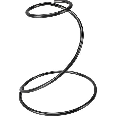 Soporte metálico inoxidable para filtros de café, construcción robusta para uso profesional en bares, hoteles o en el hogar, color negro. (1/4)