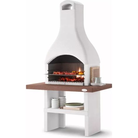 barbecue a carbonella in cemento palazzetti "oslo 2" 118x70x210 cm