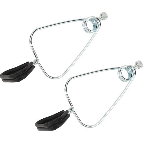 Lot de 2 supports d'abat-jour en fer pour reptiles (tortues, lézards, etc.) avec pince et lampe dôme. (1/5)