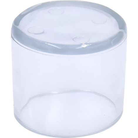 Couvre-pieds de chaise, tête ronde en PVC anti-rayures, couvre-pieds de protection anti-rayures pour pieds de chaise transparent 35mm lot de 12 (1/4)