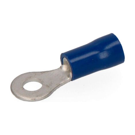 Terminale rotondo preisolato in PVC (sacchetto da 100 unità) Ø interno 3,5 m Ø esterno 8,5 mm
