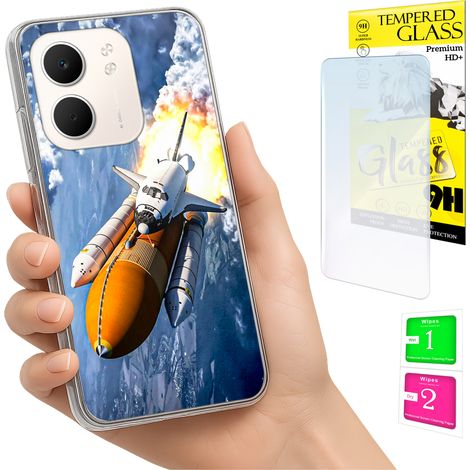 Funda para Oppo A5X Photo con tapa trasera y cristal 9H (1/5)