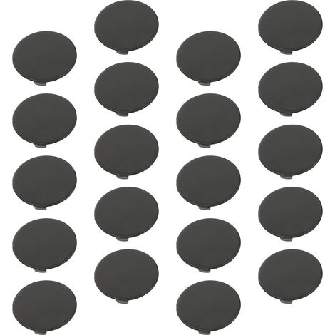 20 Pièces Bouchon Plastique Rond Léger pour Tirelire et Boîte, Protège et Couvre Les Trous, Couleur Noir, Adapté la Fermeture de Boîtes à Économies (1/5)