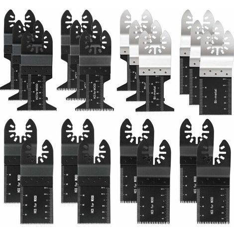 Packung mit 20 universellen Profi-Oszillationssägeblättern für Schnellwechsel-Multifunktionssägen von Fein Multimaster, Ryobi, Milwaukee, Bosch, Dremel, Dewalt, Rockwell, Makita und anderen Hersteller
