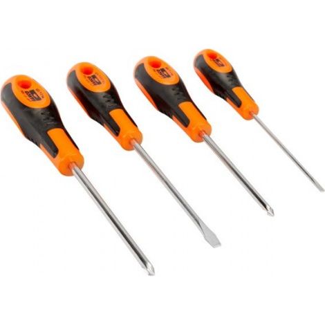 Tournevis Bahco s600 nickelé poignée caoutchouc orange