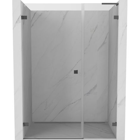 Mexen Lunar-B L porte de douche pivotante gauche 115 cm, transparent, gun métal - 832SL-115-050-95-00-L (1/5)