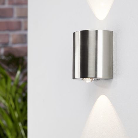 Wandleuchte Wales Double Led Light Nickel Trio Lighting