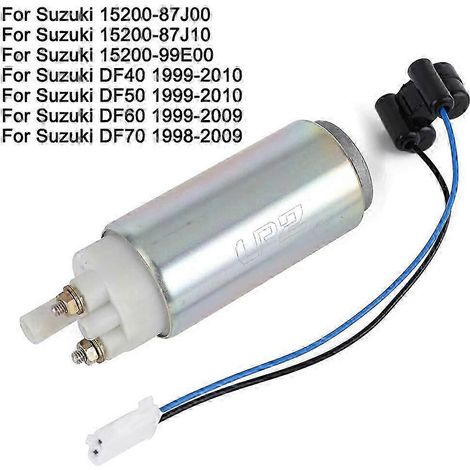 Pompe à essence électrique pour moteurs hors-bord Suzuki DF40, DF50, DF60 et DF70 (1998-2010). Remplace les références 15200-87J00, 15200-87J10 et 15200-99E00. KHMYV