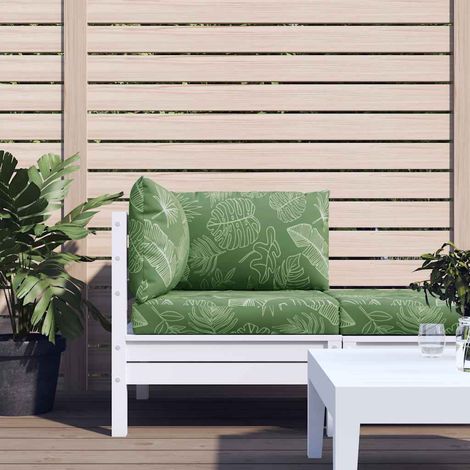 Coussins de palette lot de 3 motif de feuilles tissu Oxford (1/5)