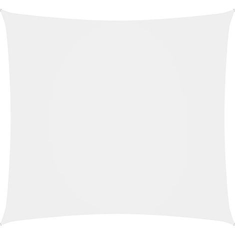 Voile de parasol,Voile d'ombrage pour Jardin Balcon en Tissu Oxford carré 7x7 m Blanc -19767 (1/5)