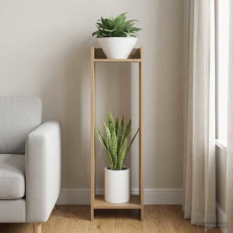 Teenpull – Pflanzenständer Artisan-Eiche 30 x 30 x 100 cm Holzwerkstoff (1/5)