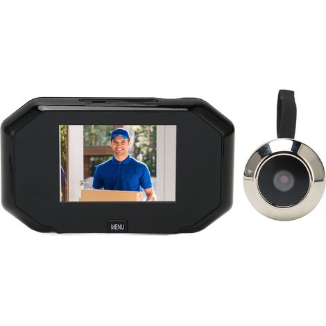 Sonnette Vidéo Intelligente avec Écran 3,5 Pouces HD - Visiophone Sécuritaire IP55 pour Maison (1/5)
