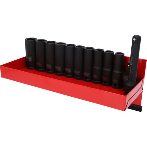 KS TOOLS 1/2" Juego de vasos de impacto hexagonales largos 13 piezas - 515.0612 (1/4)