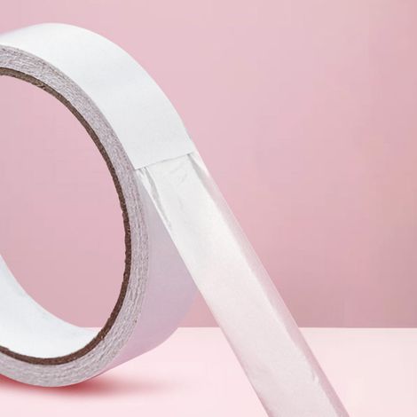 Ruban adhésif double face résistant, ruban adhésif double face thermofusible à haute viscosité, ruban adhésif blanc transparent détachable fait main par un étudiant, fournitures de bureau. (1/5)
