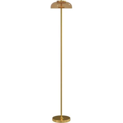 Lámpara de pie LED para salón 25 x 25 x 134 cm de vidrio y metal latón envejecido, 3000 K (1/5)