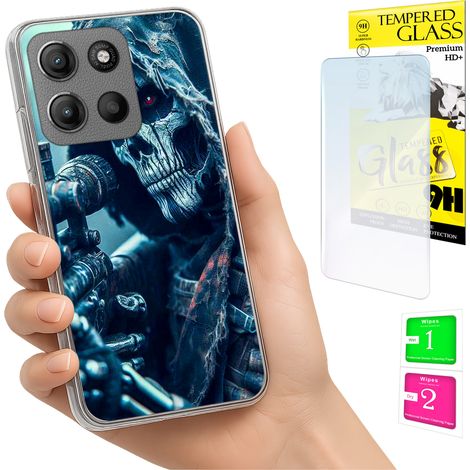 Funda para Motorola Moto G15 / G15 Power, carcasa trasera + cristal (1/5)