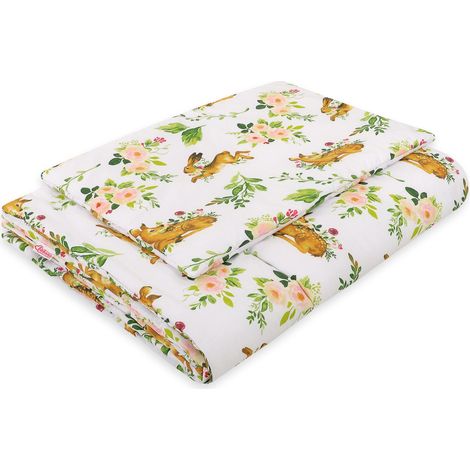 Juego de cama infantil con relleno 135x100 cm - en el bosque (1/3)
