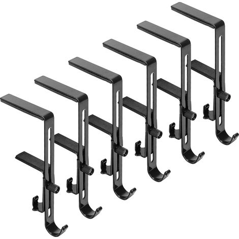 DOLASO 6er-Pack Weihnachtsstrumpfhalter für den Kaminsims – verstellbare Weihnachtskranzhaken aus Metall – zum Aufhängen von Weihnachtsstrumpfkugeln, Girlanden und Kamindekorationszubehör (1/5)